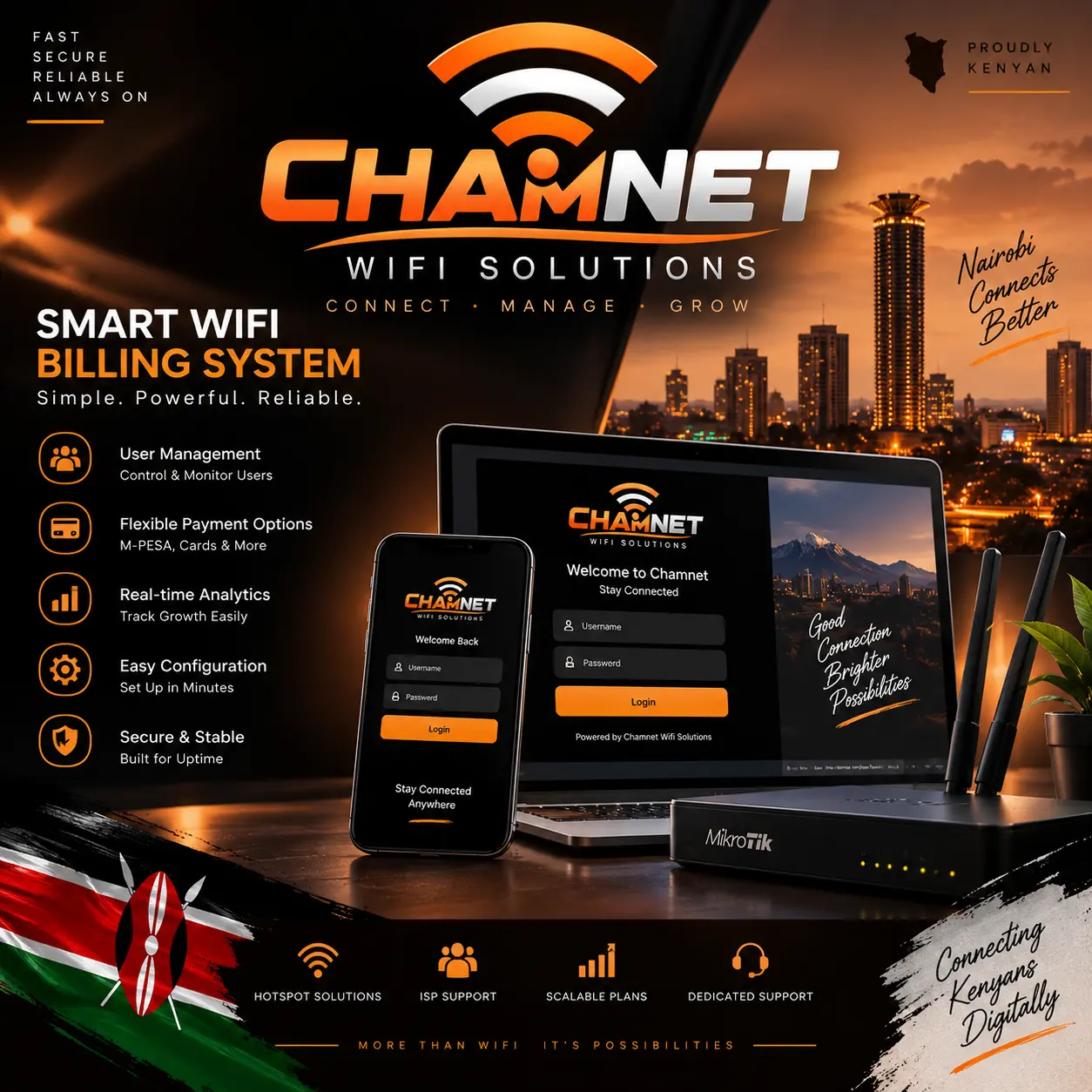 Chamnet WiFi billing system